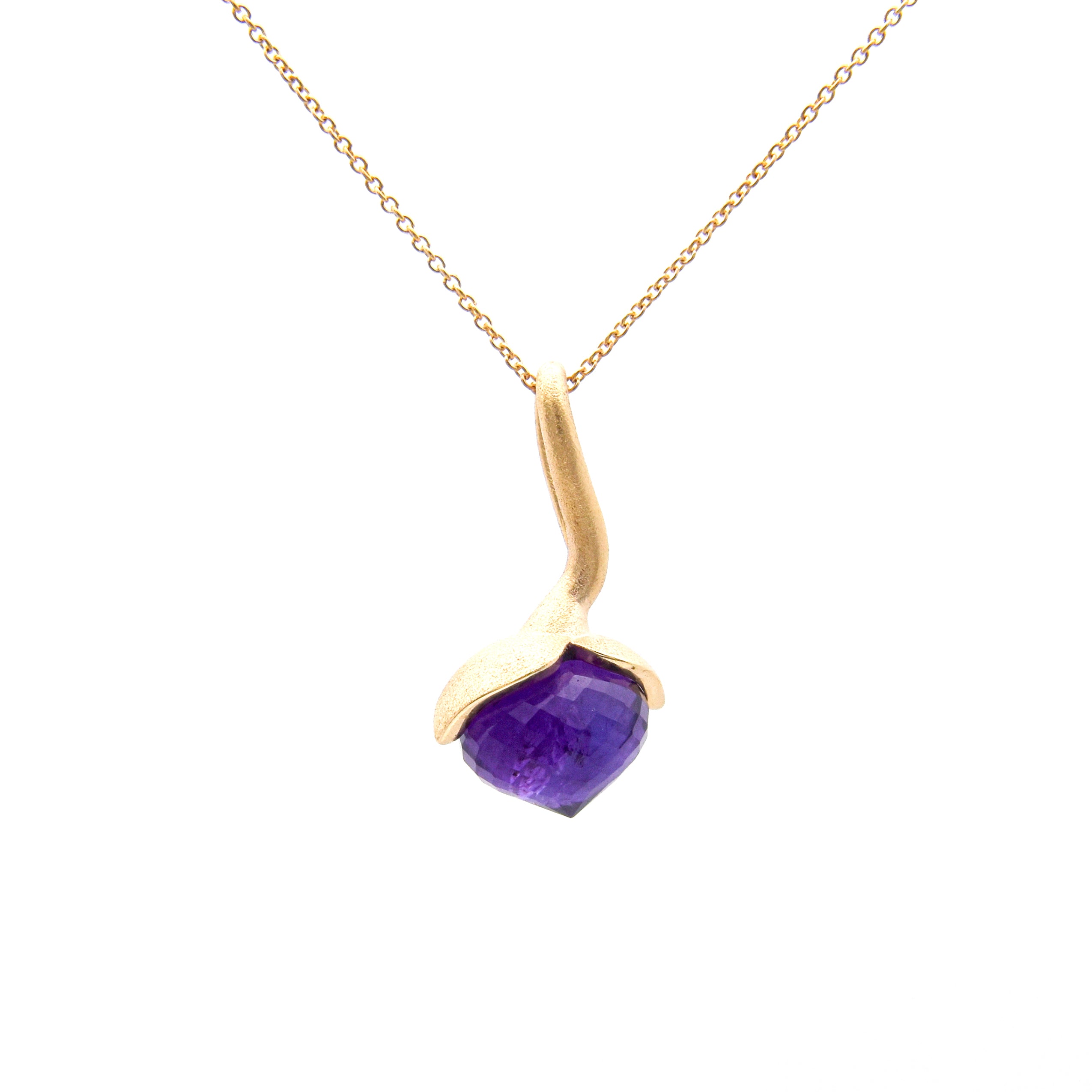 Dolce pendant "big" with amethyst 925/-