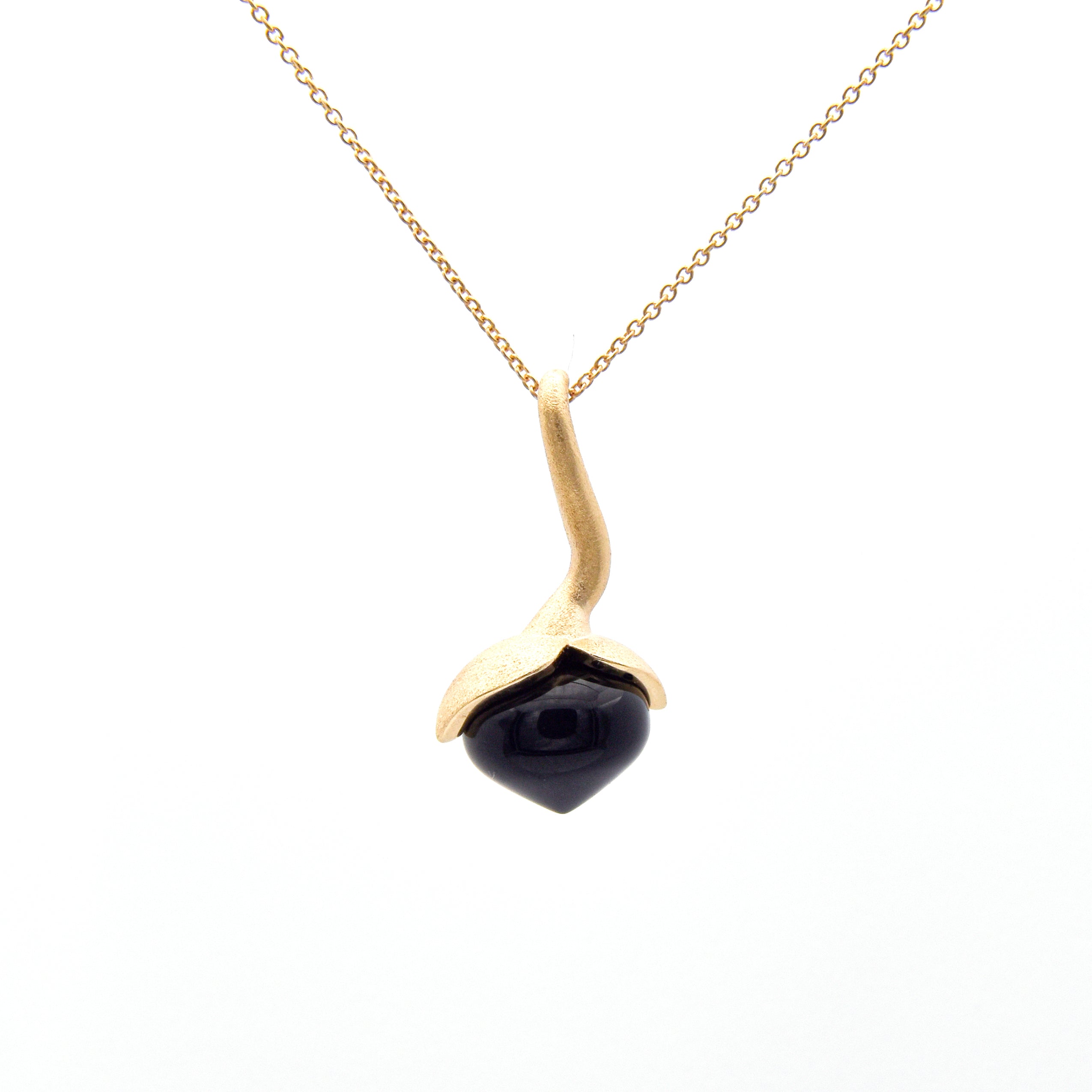 Dolce pendant "big" with Onix 925/-
