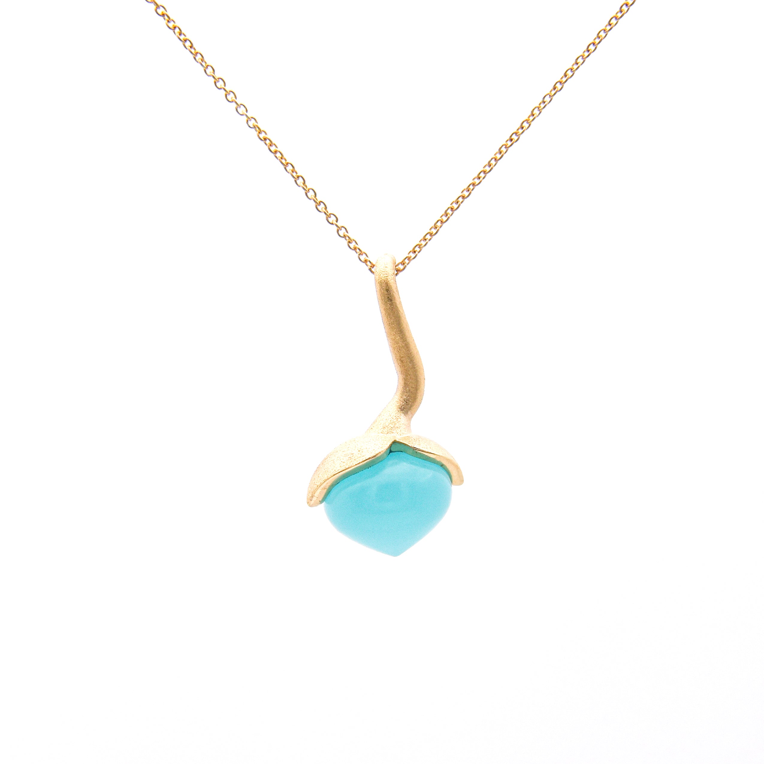 Dolce pendant "big" with chalcedony rec. 925/-