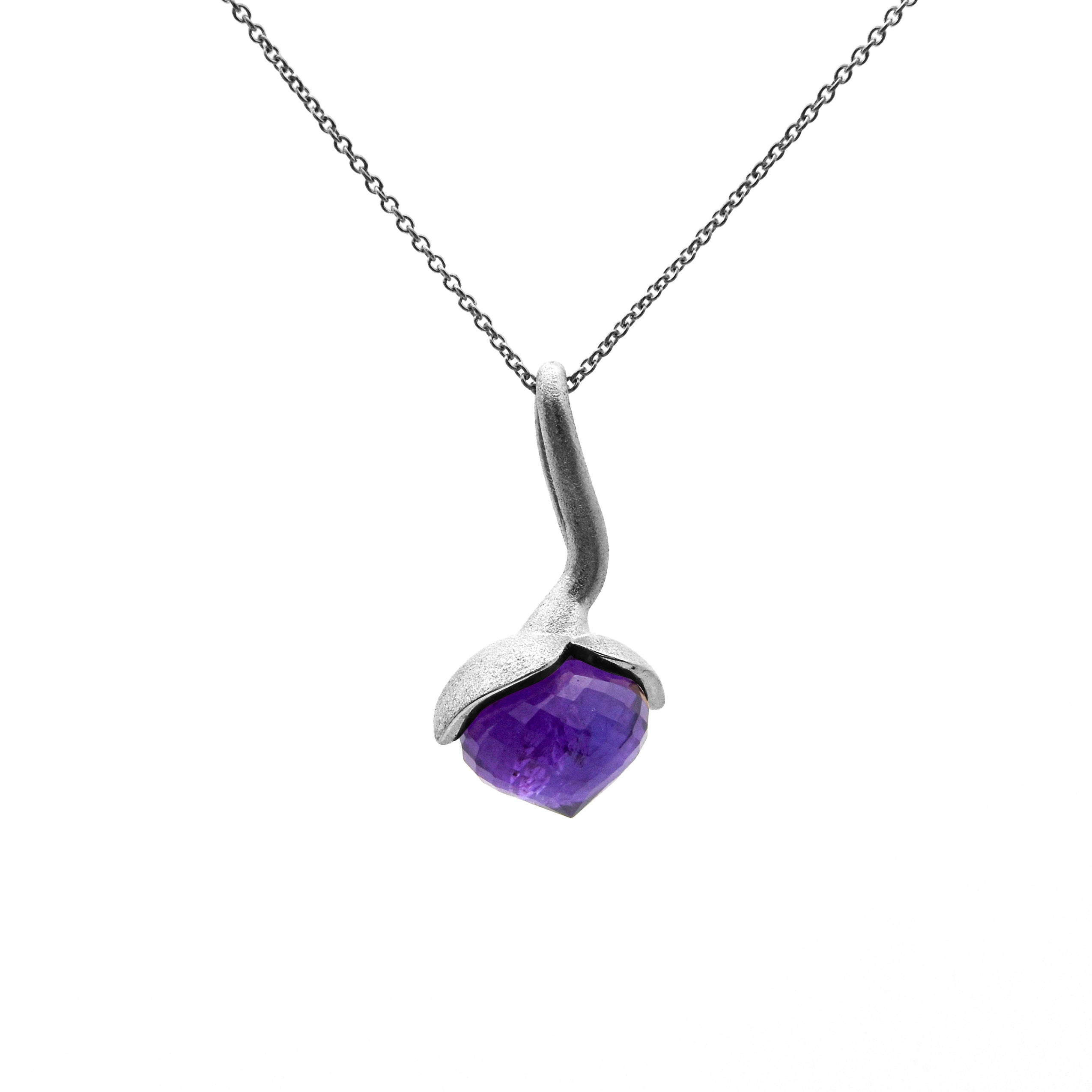 Dolce pendant "big" with amethyst 925/-