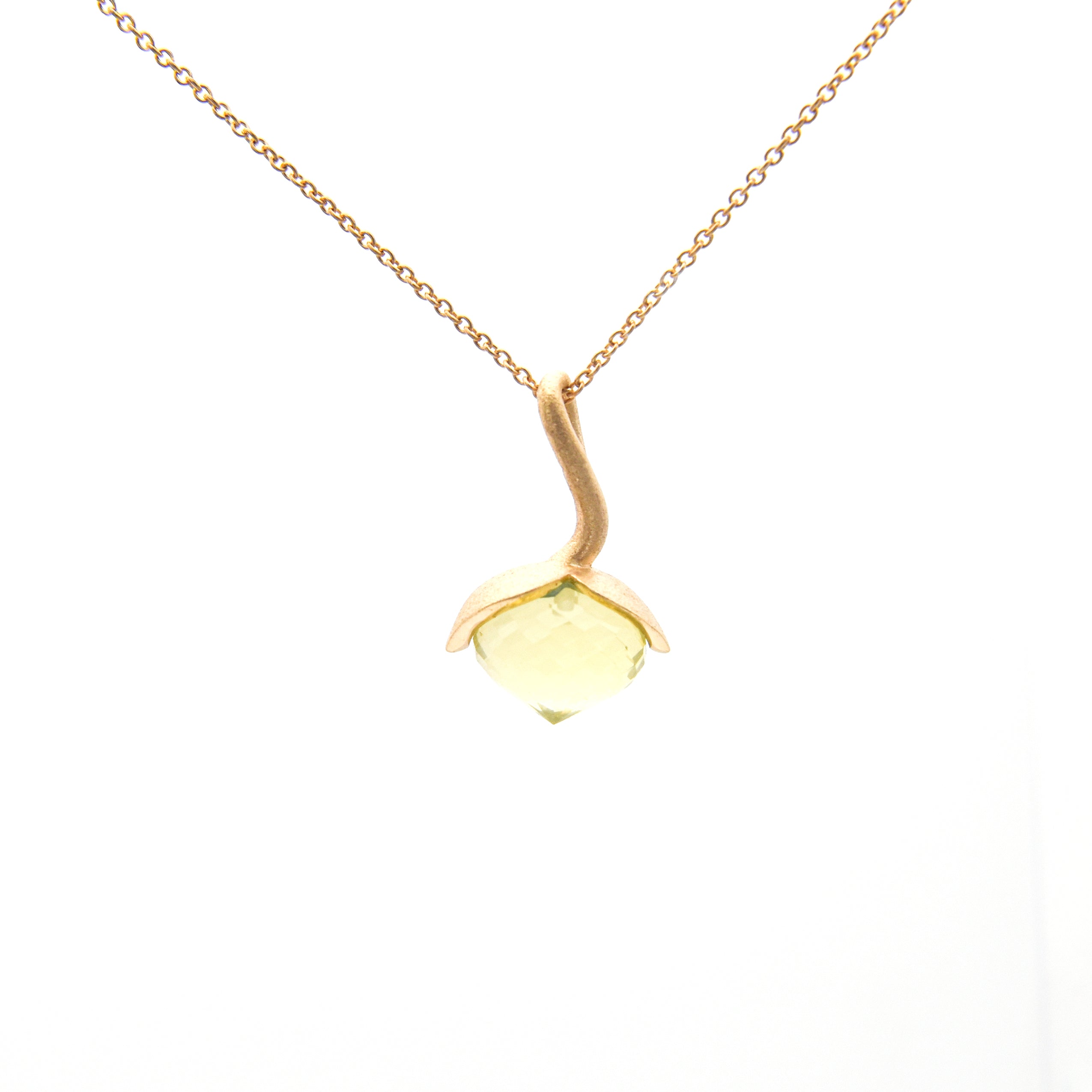 Dolce pendant "medium" with lemon quartz 925/-
