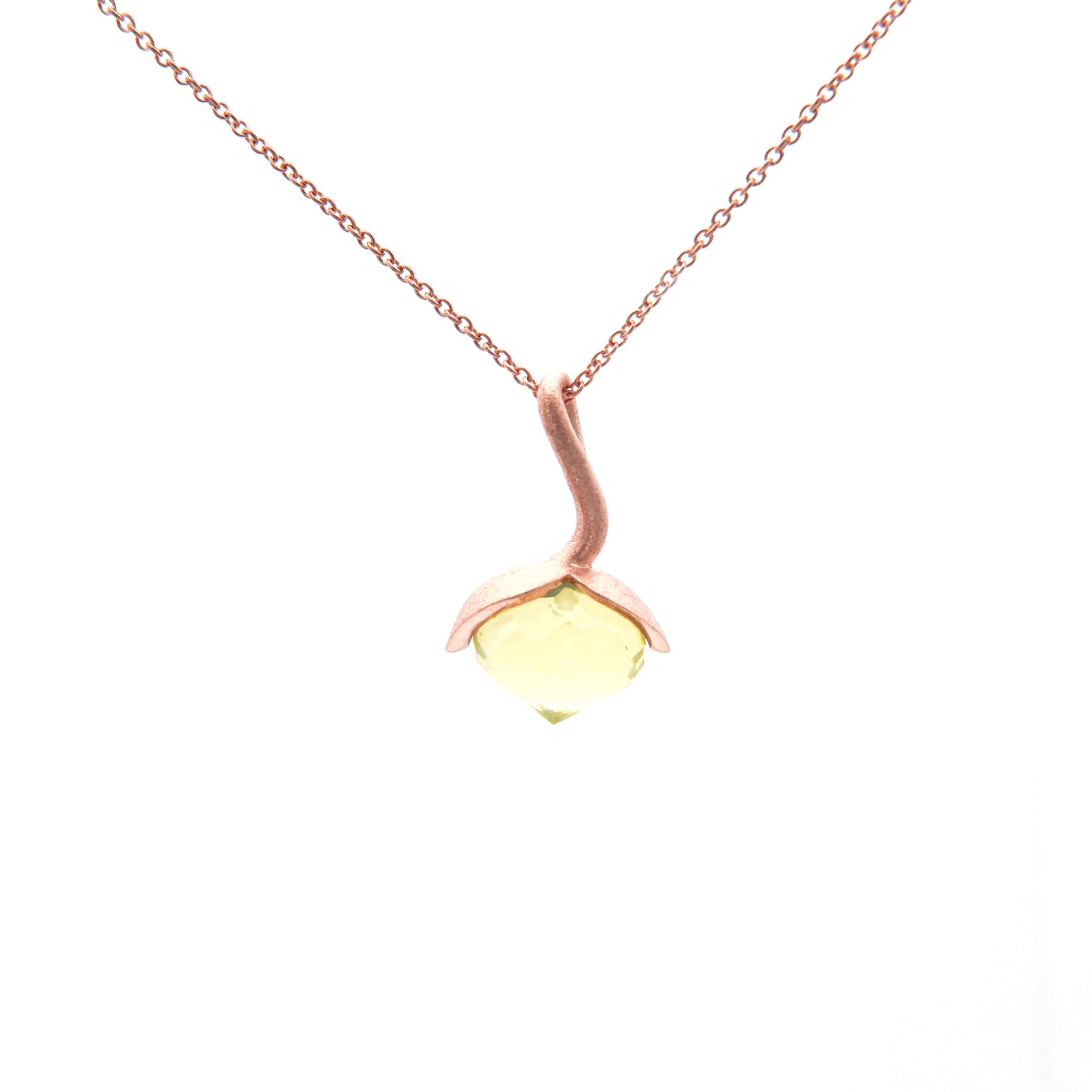 Dolce pendant "medium" with lemon quartz 925/-