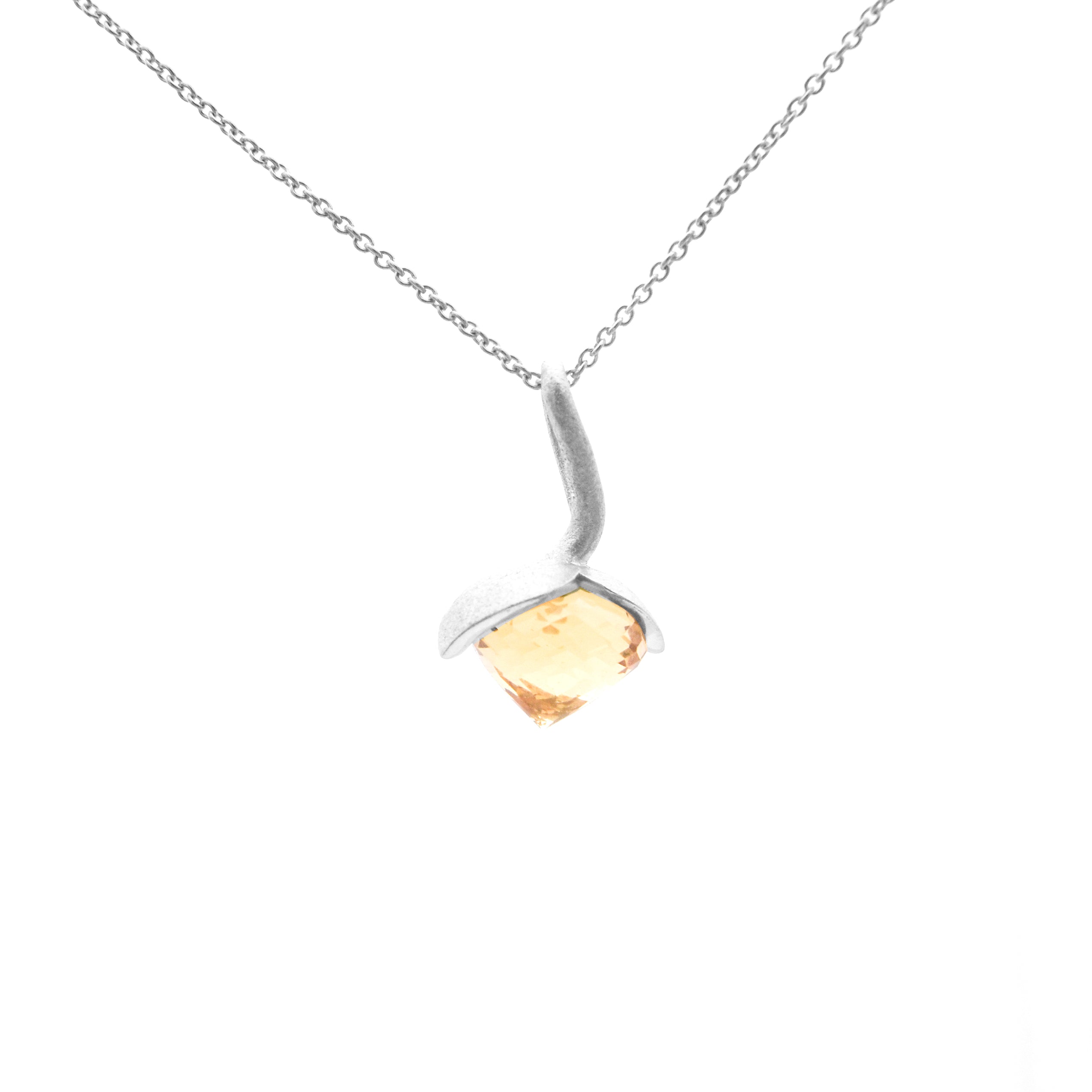 Dolce pendant "medium" with champagne quartz 925/-
