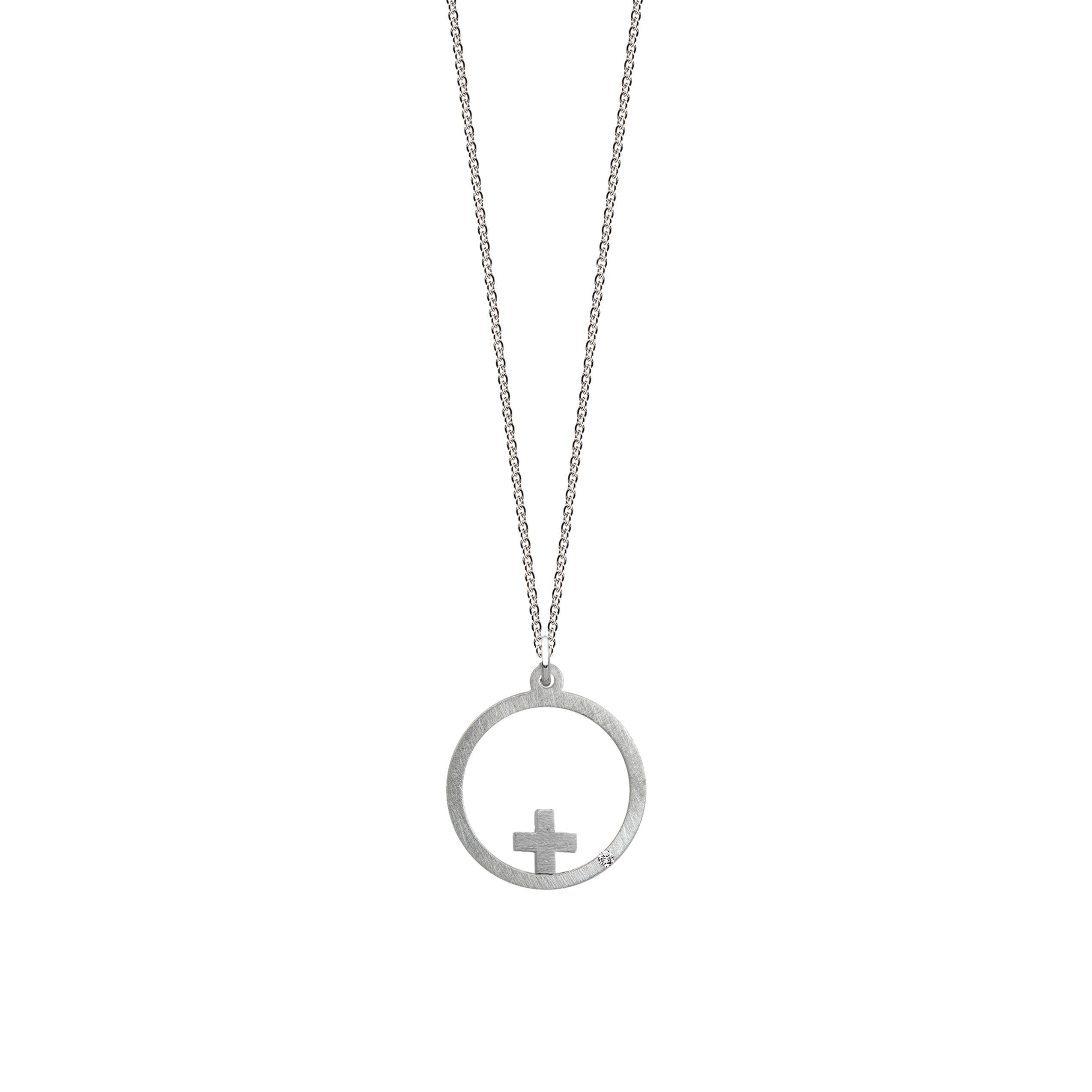 Intention pendant "POWER" with brilliant 0.007ct TWVS