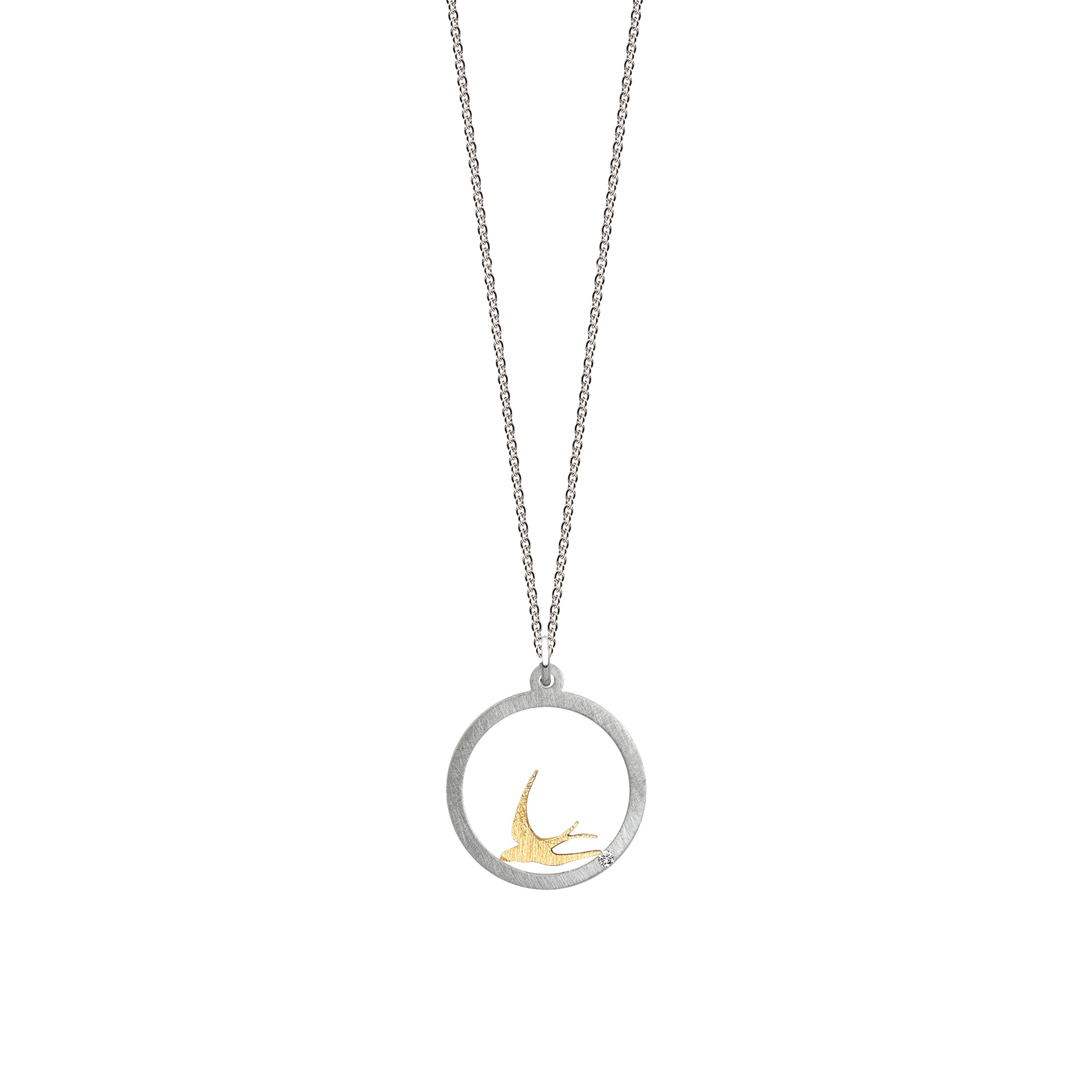 Intention pendant "FREEDOM" with brilliant 0.007ct TWVS