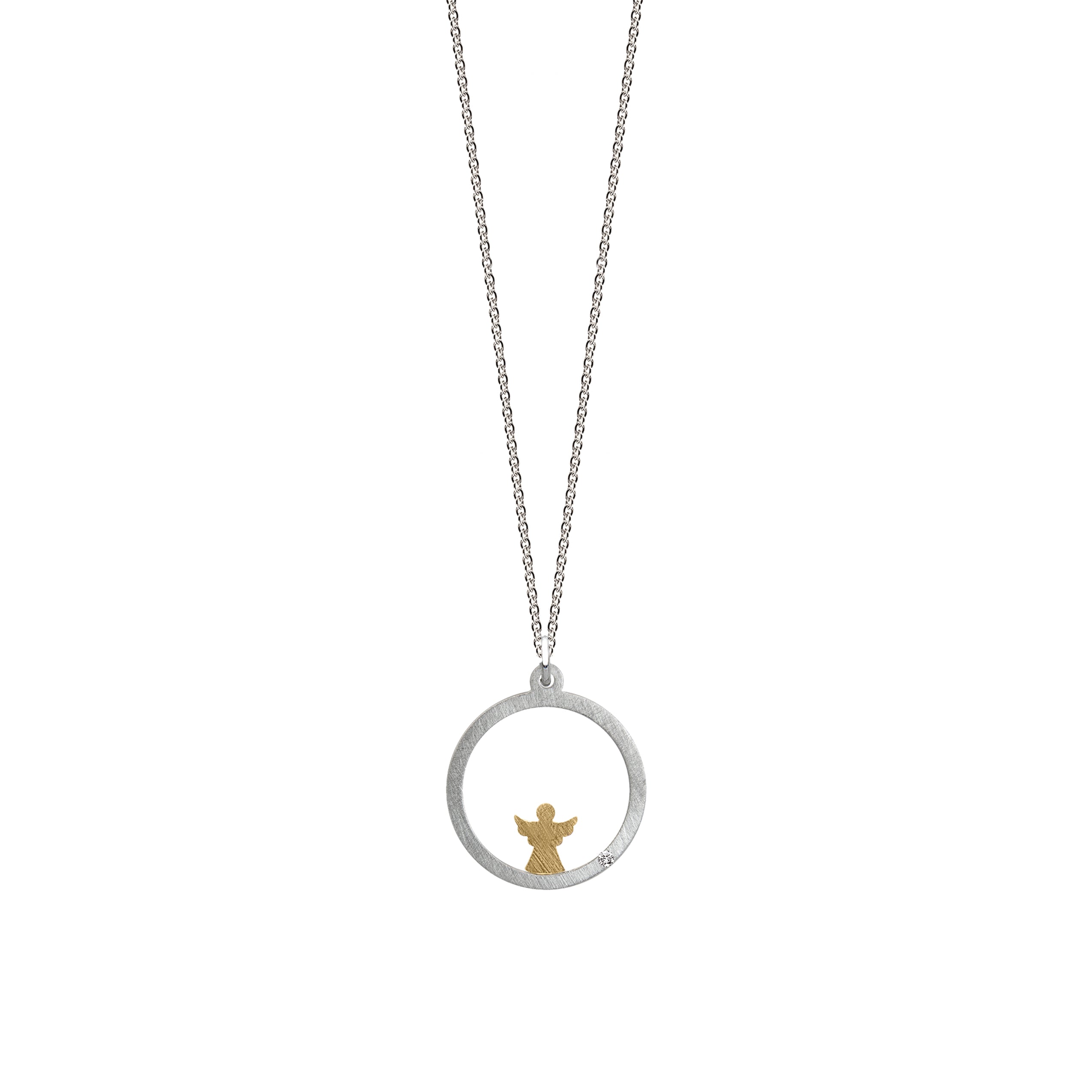 Intention pendant "ANGEL" with brilliant 0.007ct TWVS