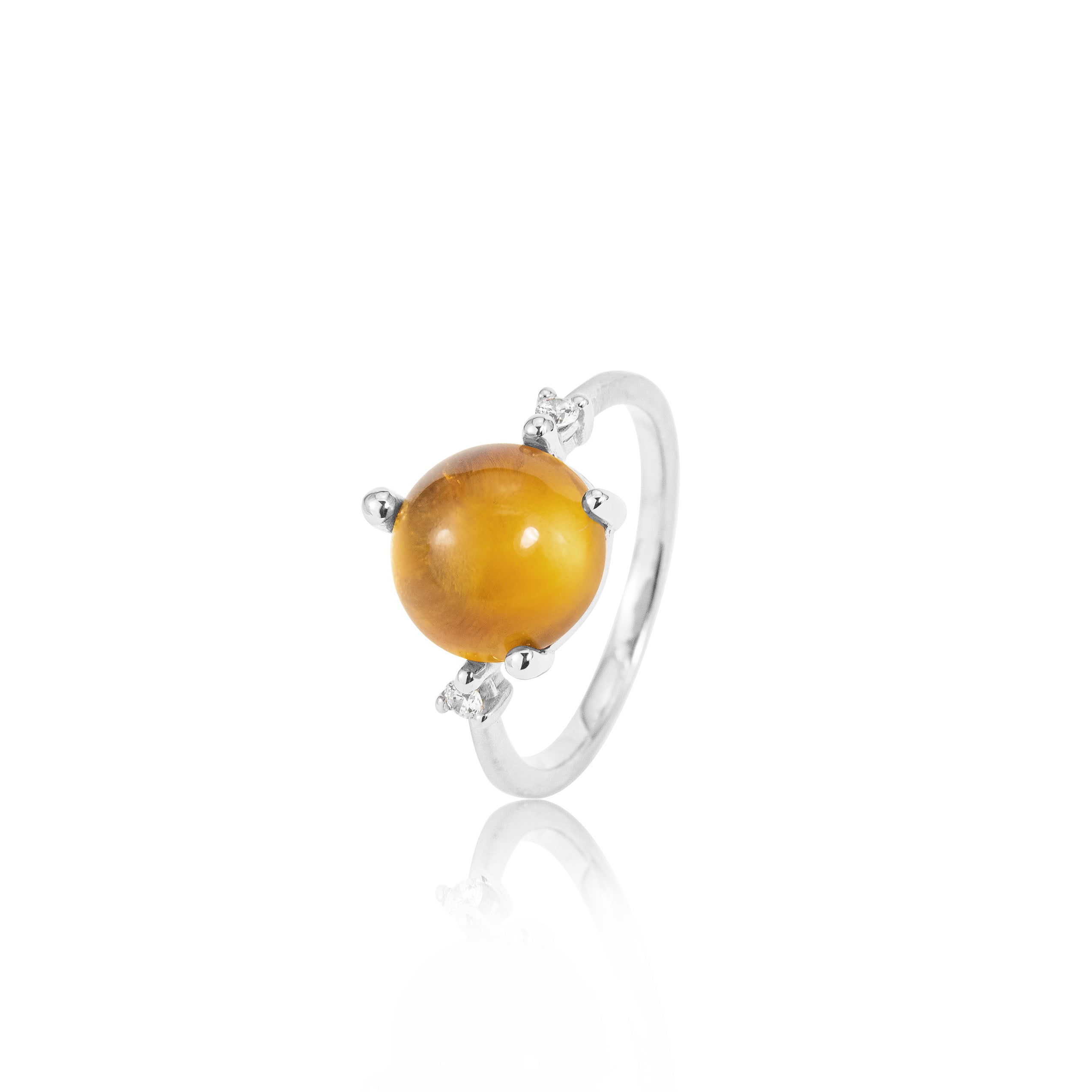 Stellini ring "big" in 585/- gold with citrine