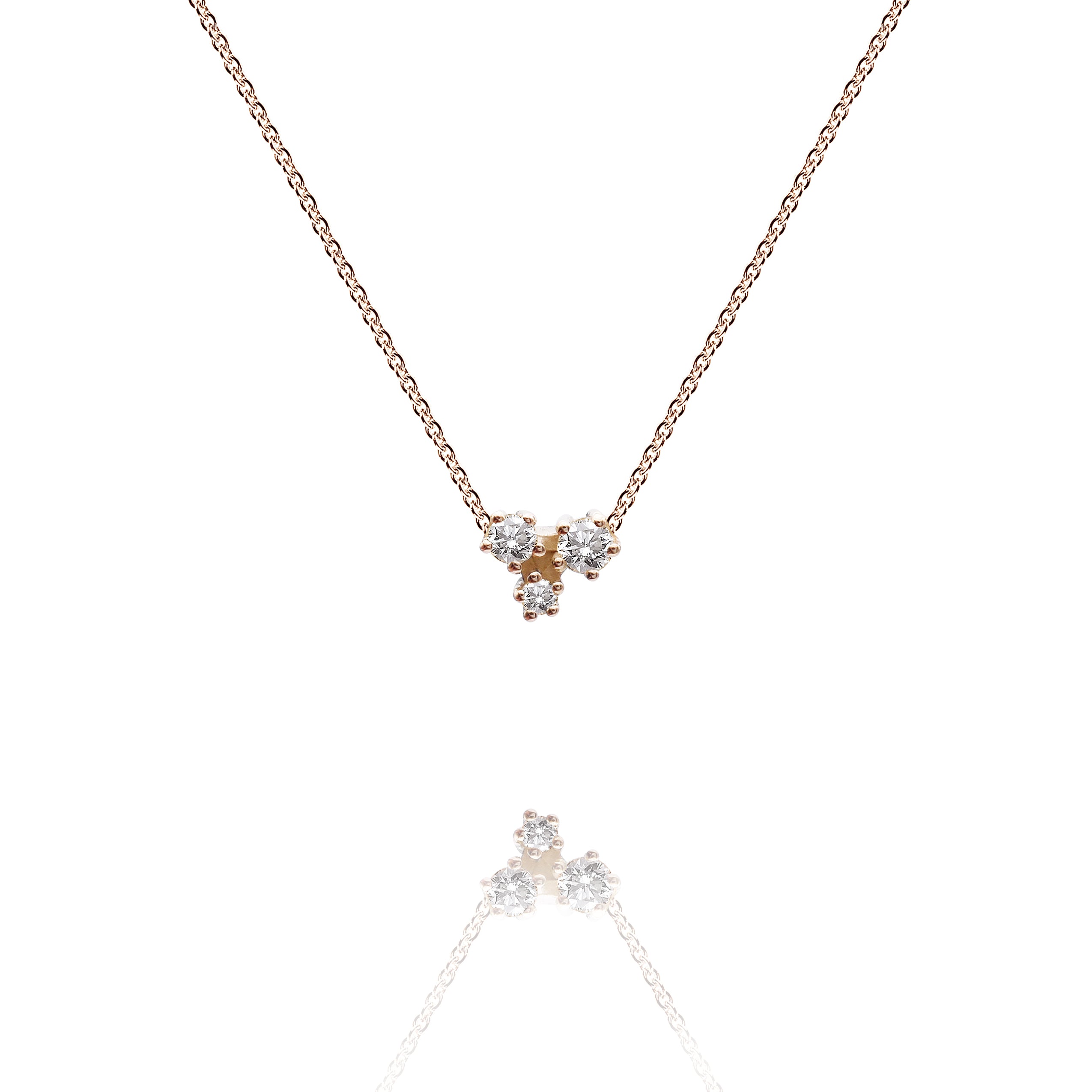 Sparkle pendant "smal" in 585 gold with diamonds