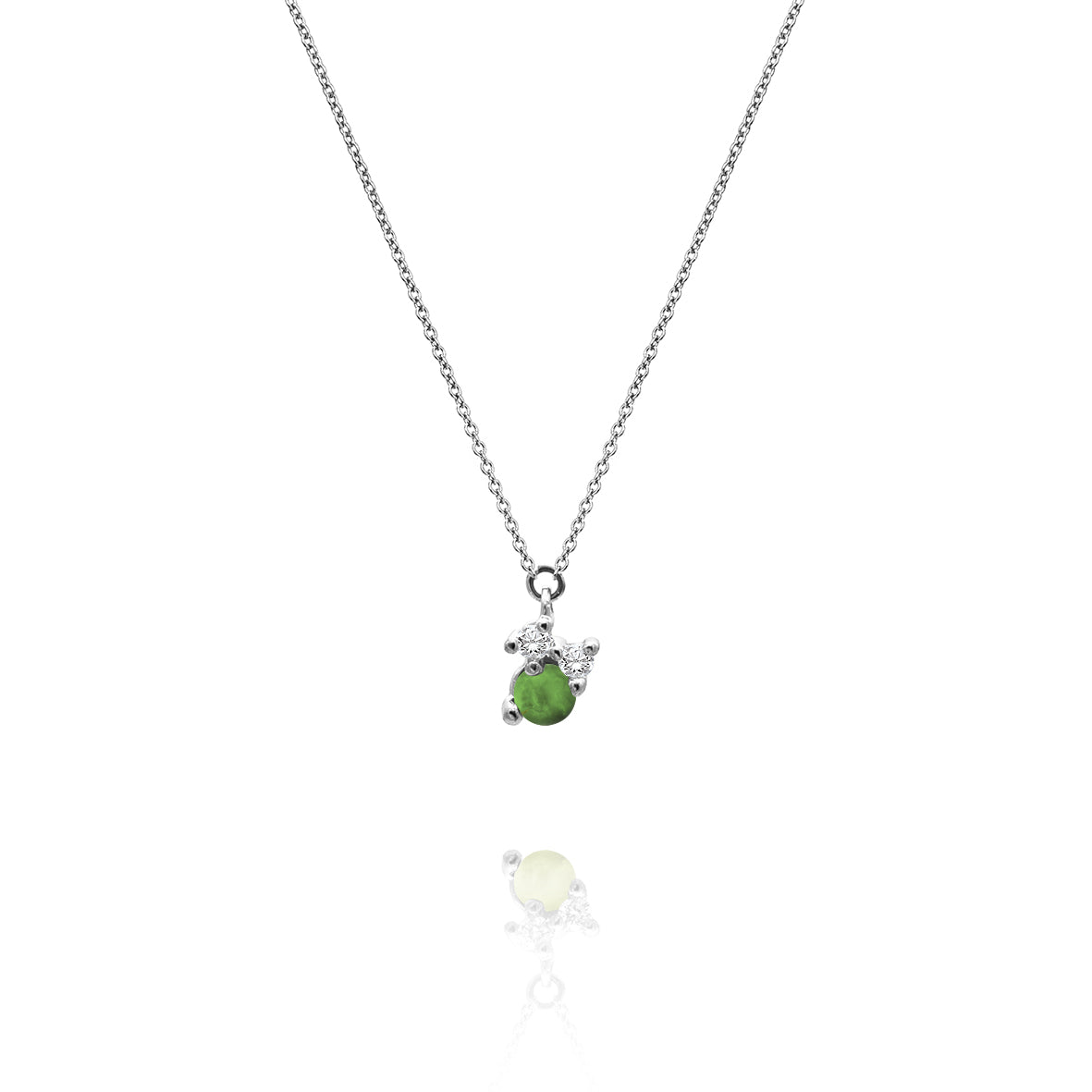 Stellini pendant "smal" in 585/- gold with green tourmaline