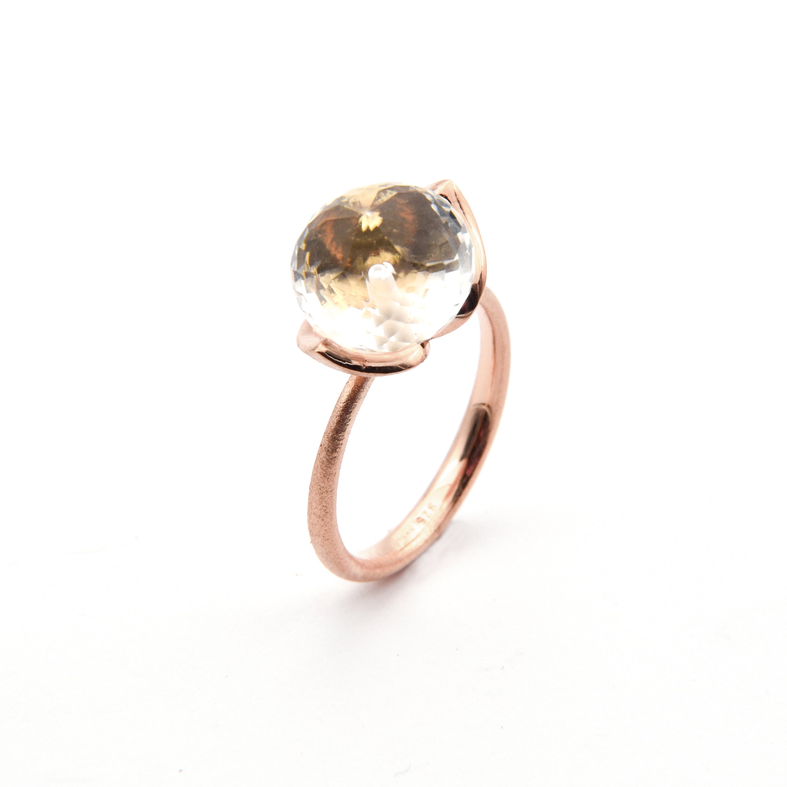 Dolce ring "medium" with rock crystal 925/-