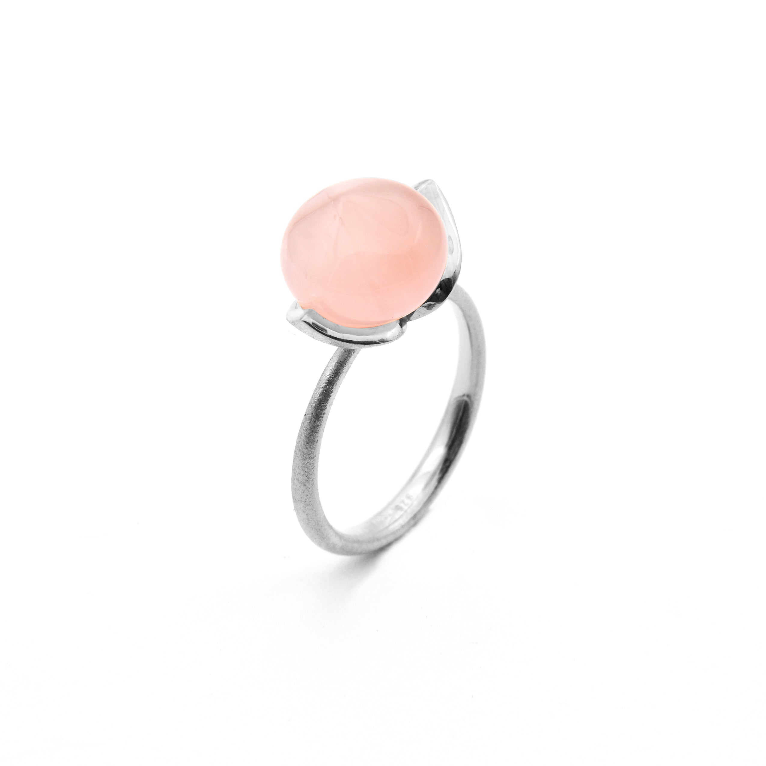 Dolce ring "medium" with rose quartz 925/-