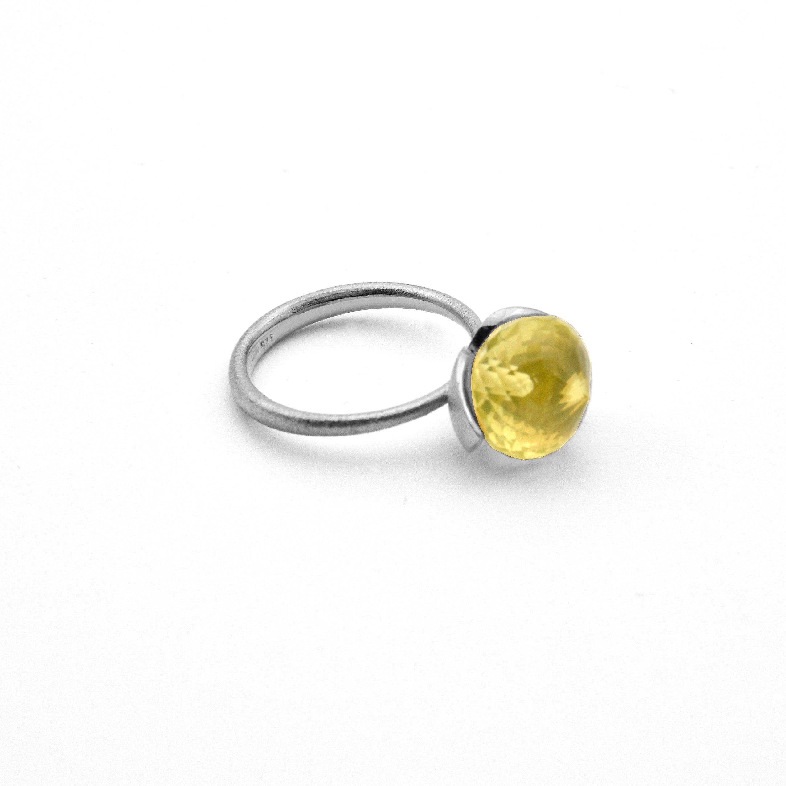 Dolce Ring "medium" mit Lemonquarz 925/-
