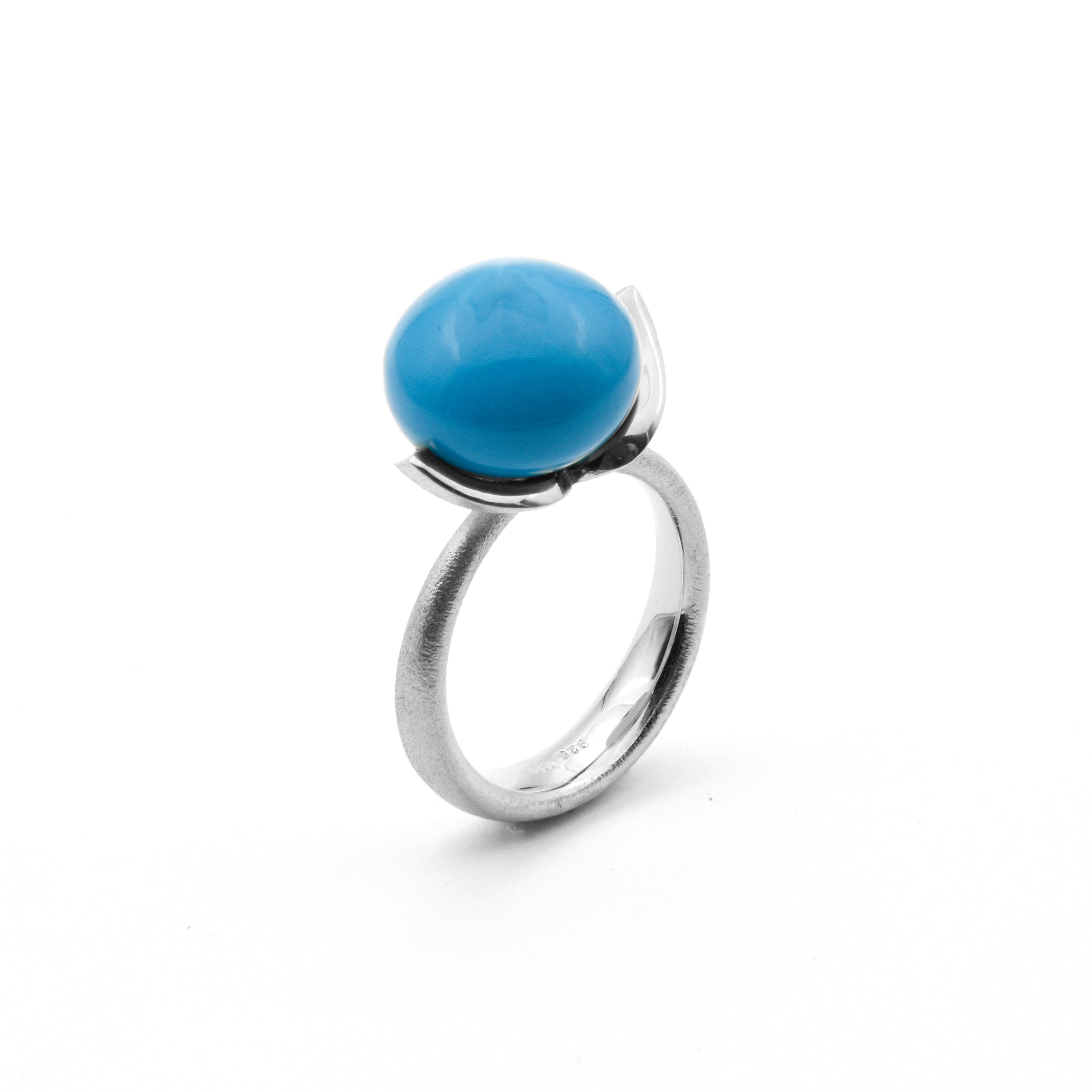 Dolce ring "big" with turquoise rec. 925/-