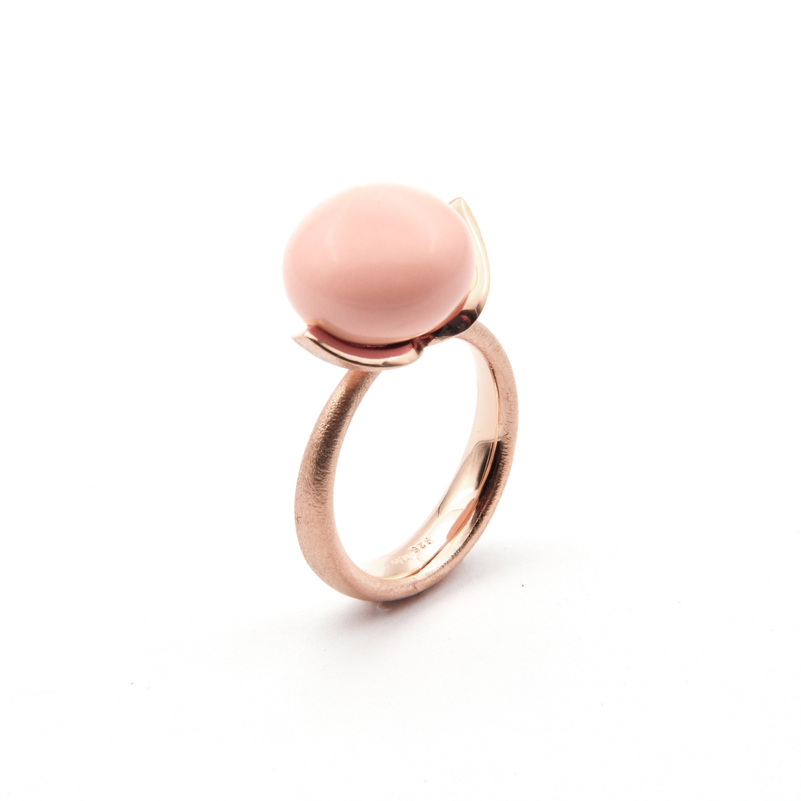 Dolce ring "big" with coral angel skin rec. 925/-