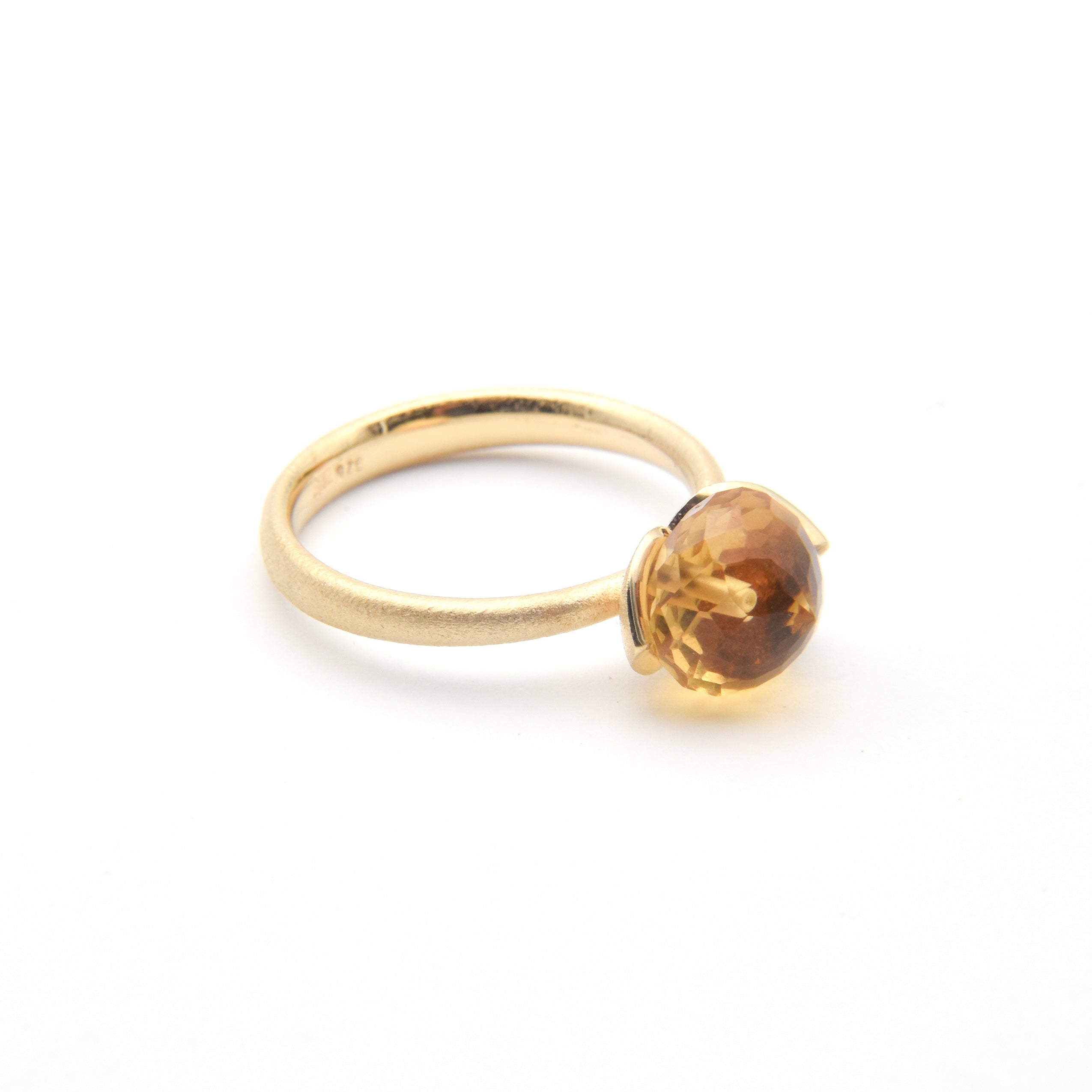 Dolce ring "smal" with champagne quartz 925/-