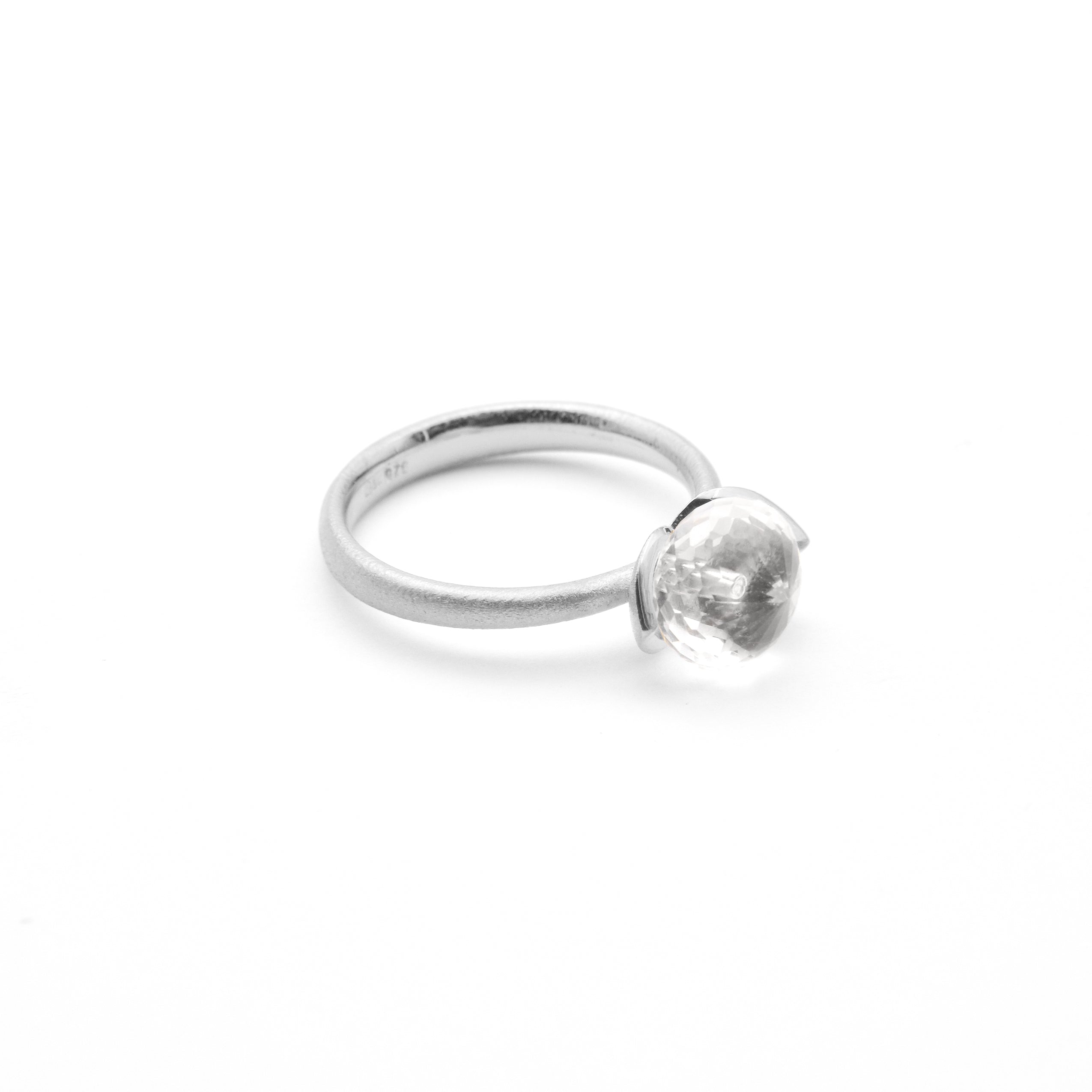 Dolce ring "smal" with rock crystal 925/-