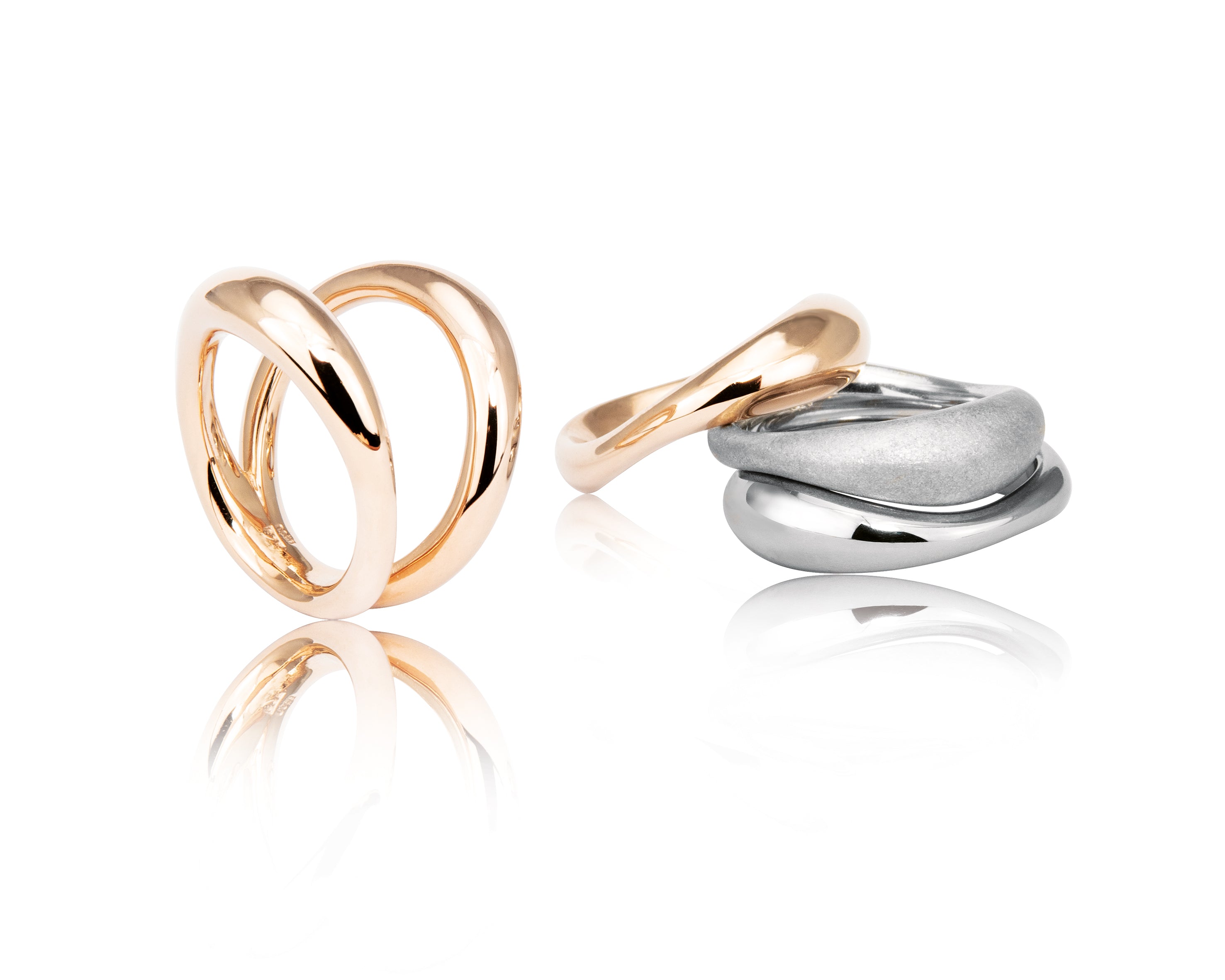 Closed ring "double" 925/-