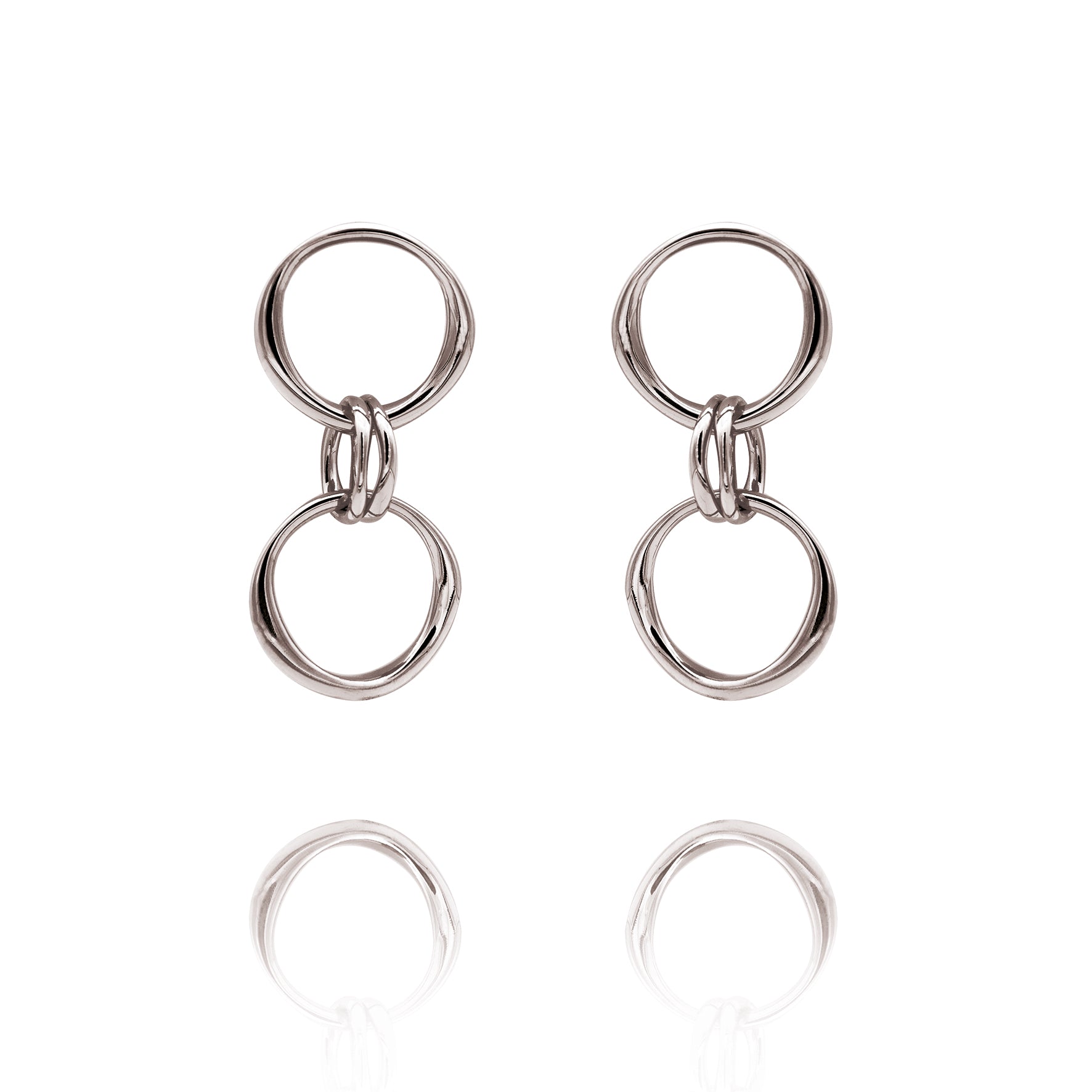 Closed Ohrring  "two" 925/-