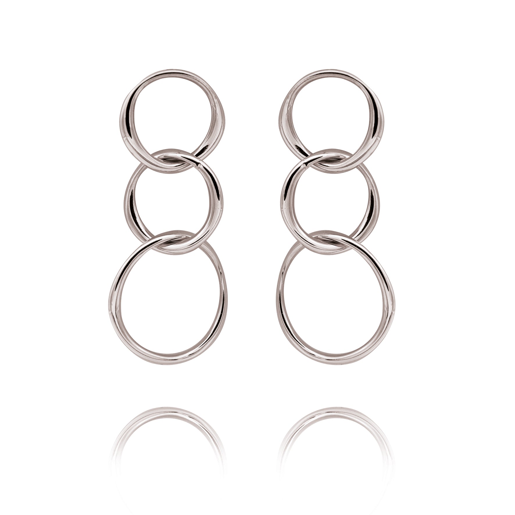 Closed earring "thin 3" 925/-